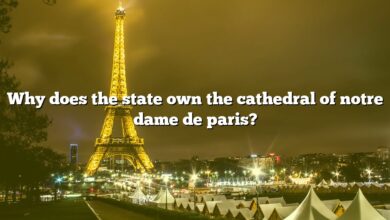Why does the state own the cathedral of notre dame de paris?