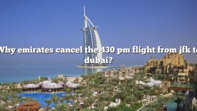 Why emirates cancel the 430 pm flight from jfk to dubai?