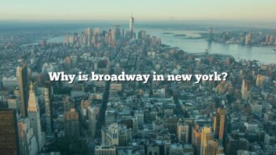 Why is broadway in new york?