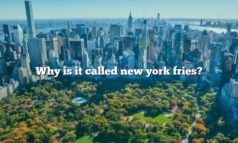 Why is it called new york fries?