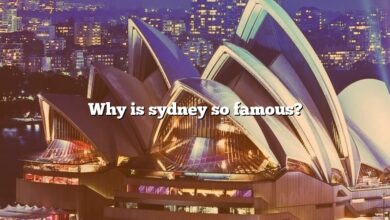 Why is sydney so famous?