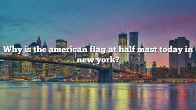 Why is the american flag at half mast today in new york?