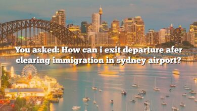 You asked: How can i exit departure afer clearing immigration in sydney airport?