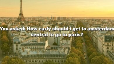 You asked: How early should i get to amsterdam central to go to paris?