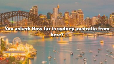 You asked: How far is sydney australia from here?
