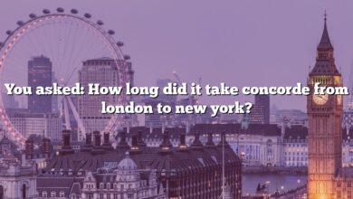 You asked: How long did it take concorde from london to new york?