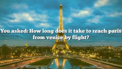 You asked: How long does it take to reach paris from venice by flight?