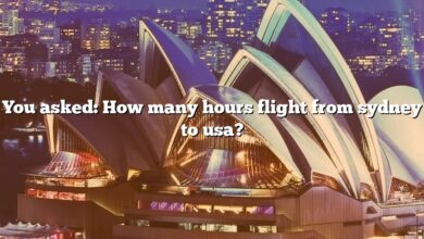 You asked: How many hours flight from sydney to usa?