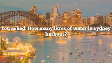 You asked: How many litres of water in sydney harbour?