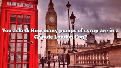 You asked: How many pumps of syrup are in a Grande London Fog?