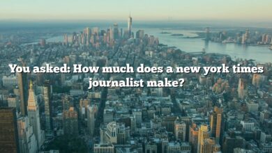 You asked: How much does a new york times journalist make?