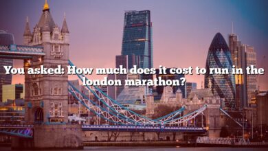 You asked: How much does it cost to run in the london marathon?