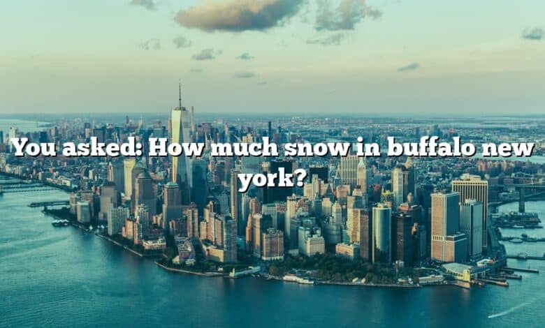 You asked: How much snow in buffalo new york?