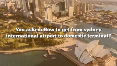 You asked: How to get from sydney international airport to domestic terminal?