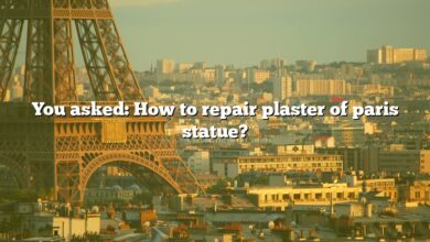 You asked: How to repair plaster of paris statue?