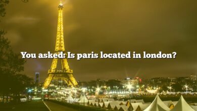 You asked: Is paris located in london?