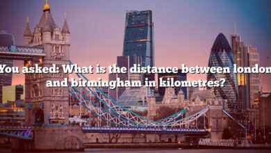 You asked: What is the distance between london and birmingham in kilometres?