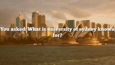 You asked: What is university of sydney known for?