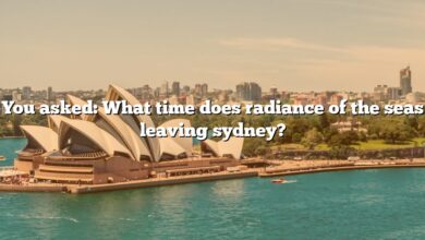 You asked: What time does radiance of the seas leaving sydney?
