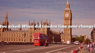 You asked: When did London time zone change?