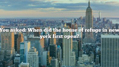 You asked: When did the house of refuge in new york first open?