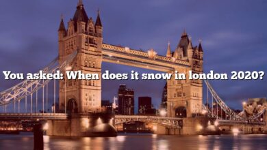 You asked: When does it snow in london 2020?