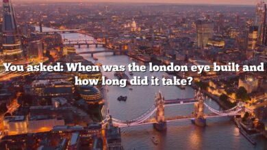 You asked: When was the london eye built and how long did it take?