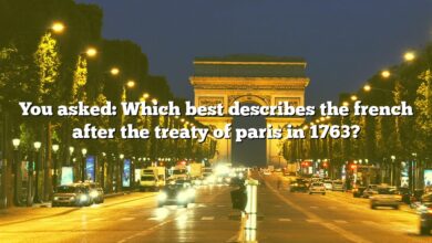 You asked: Which best describes the french after the treaty of paris in 1763?