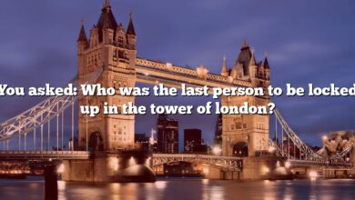 You asked: Who was the last person to be locked up in the tower of london?