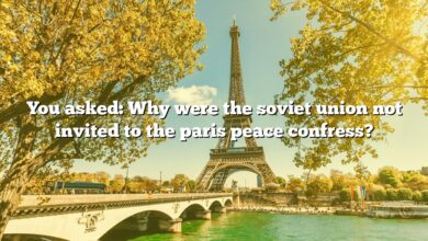 You asked: Why were the soviet union not invited to the paris peace confress?