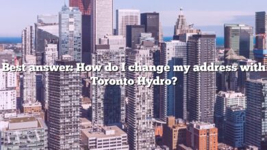 Best answer: How do I change my address with Toronto Hydro?
