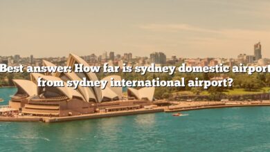 Best answer: How far is sydney domestic airport from sydney international airport?