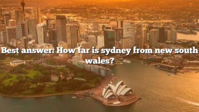 Best answer: How far is sydney from new south wales?