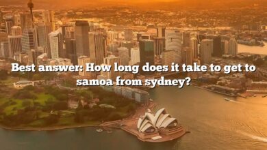 Best answer: How long does it take to get to samoa from sydney?