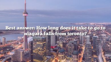 Best answer: How long does it take to go to niagara falls from toronto?