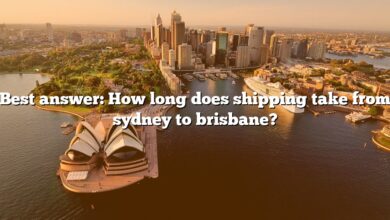 Best answer: How long does shipping take from sydney to brisbane?