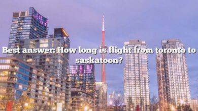 Best answer: How long is flight from toronto to saskatoon?