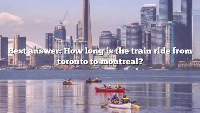 Best answer: How long is the train ride from toronto to montreal?
