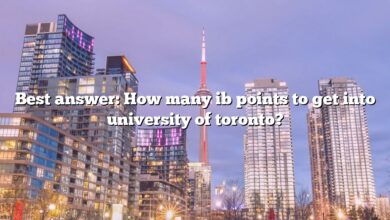 Best answer: How many ib points to get into university of toronto?