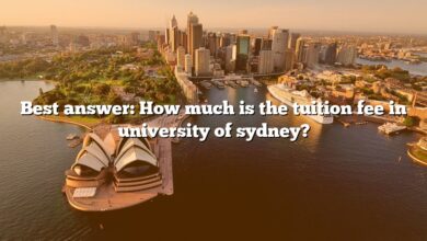 Best answer: How much is the tuition fee in university of sydney?