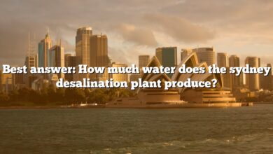 Best answer: How much water does the sydney desalination plant produce?