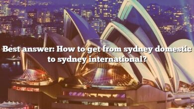 Best answer: How to get from sydney domestic to sydney international?