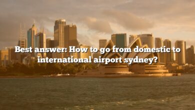 Best answer: How to go from domestic to international airport sydney?