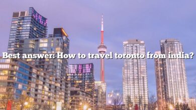 Best answer: How to travel toronto from india?