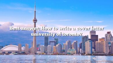 Best answer: How to write a cover letter university of toronto?