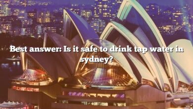 Best answer: Is it safe to drink tap water in sydney?