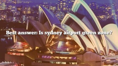 Best answer: Is sydney airport green zone?
