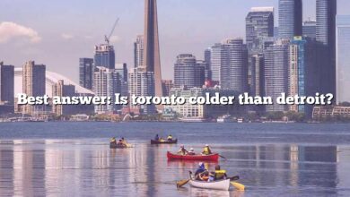 Best answer: Is toronto colder than detroit?