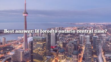 Best answer: Is toronto ontario central time?