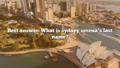 Best answer: What is sydney serena’s last name?